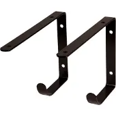 Duraline Planksteun Equerre Haak 2 Stuks 22x14,5cm Zwart