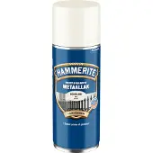 Hammerite metaallak spuitbus wit hoogglans 400 ml