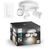 Philips Adore badkameropbouwspot White Ambiance 3-Spot Wit rond + dimmer