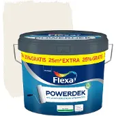 Flexa Powerdek RAL9010 gebroken wit 10 liter + 25%