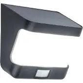 Lutec Solar Wandlamp Try Zwart 8w Met Sensor