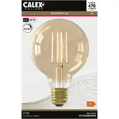 Calex Led lamp E27 | Globe | (4.5W, 470lm, 2100K, Dimbaar, Goud)