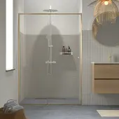 Sealskin - Douche Schuifdeur Contour 120 X 200cm - Goud Profiel - 6 Mm Helder Glas