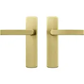 Axa | Binnendeurbeslag | Op Schild | Blind | Curve Klik kruk | Goud