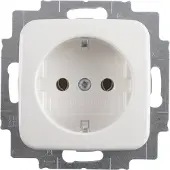 Busch-Jaeger Refl inbouw contactdoos polar wit 1-voudig randaarde