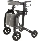 Thuiszorg Webshop Splash XL - Tas & Krukhouder - Fluoriserend en reflecterend - Zwart
