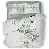 Eleganzzz Dekbedovertrek Micropercal Floral Vines - multi 240x200/220cm