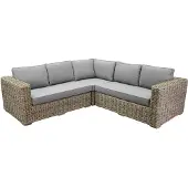 AVH-Collectie Serva hoek loungeset 3-delig naturel rotan