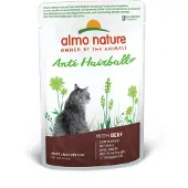 Almo Nature 60x Kattenvoer Nat Anti-Haarbal Rund 70 gr