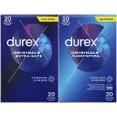 Durex - Extra Safe Condooms 20 stuks & Classic Natural Condooms 20 stuks - Pakket
