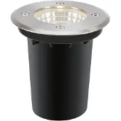 Markslöjd Tuin 24 LED vloerinbouwspot, zwart 9 W Garden 24, dimbaar, alu / grijs / zink, Aluminium, LED inbouwspot
