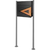 ML-Design Brievenbus Willy | staal zwart 55x120x11 cm brievenbussen | NADUVI