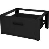 ML-Design Wasmachineonderstel Cathy met lade | staal zwart 63x54x31 cm badkamermeubels | NADUVI
