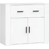 vidaXL Dressoir 80x33x70 cm bewerkt hout wit