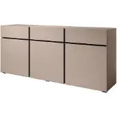 Meubella Dressoir Cainan beige zwart 180 cm