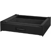 ML-Design Wasmachineonderstel Cate met lade | staal zwart 60.5x54x15 cm badkamermeubels | NADUVI