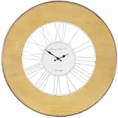 WOMO-DESIGN Wandklok Alfheim | hout wit 85x85x5 cm wandklokken | NADUVI