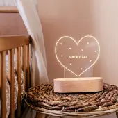 Yoursurprise Lamp met naam - Hart