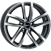Mak Aluminium velg 18 inch Dresden 5x112 8J ET30, Kleur Gunmettal