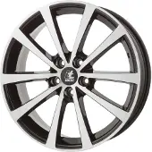 ITWHEELS Aluminium velg 17 inch Alice 5x108 7J ET45, Kleur Zwart Glimmend Gepolijst