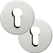 Fsb Paar sleutelrozetten 12 1735 aluminium 0105 Sleutelschild dikte 7 mm PZ rond (Deurset)