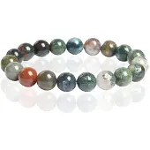 Memphis Natuursteen Armband 10mm - Indian Agate