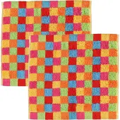 Cawö Gezichtsdoekje Cawö Cube Karo Multi (set van 6)