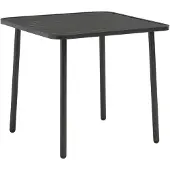 vidaXL Tuintafel 80x80x72 cm staal donkergrijs