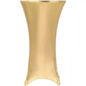 vidaXL 2 st Tafelhoezen stretch 60 cm goud