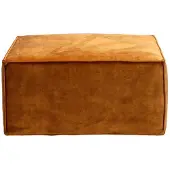 Livin24 Hocker Memphis velvet okergeel