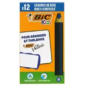 BIC Kids Multisurface - Kleurpotloden - Kinderen en volwassenen - Blauw - Potlood - 12 Stuks