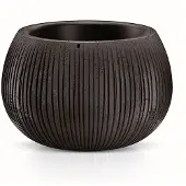 Prosperplast Beton Decoration Bowl 19.5x29x29 Cm Zwart