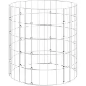 vidaXL Compostbak ø50x50 cm gegalvaniseerd staal