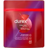 Durex 2x Condooms Thin Feel Met Extra Glijmiddel 40 Stuks