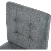Beliani MADISON - Barkruk - Set van 2 - Grijs - Polyester