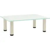 vidaXL Tv-meubel 40x35x17 cm gehard glas mat