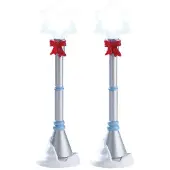 Lemax Kerstfiguur Snowflake lamp post set of 2 b/o 4.5v