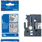 Brother TZe-R931 tape zwart op zilver 12 mm (origineel)