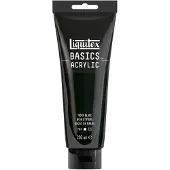 LIQUITEX 88700221 Basics Acrylverf Ivory Black – 250 ml | Kunstenaars Acrylverf | Middelmatige Viscositeit | Lichtechte Kleur voor Schilderen & Canvas