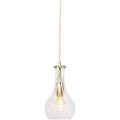 Mexlite Hanglamp Grazio glass Ø 14 cm mat goud