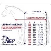 Harry's Horse FLEECEDEKEN STAATSIE MET BORSTFLAP Zwart