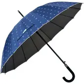 Clayre & Eef Blauwe Paraplu Ø 98 cm blauw JZUM0031BL