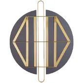 Beliani ATTIN - Wandspiegel - Goud - IJzer