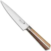 Deglon Utility mes - 15 cm - Eiken & walnoot handvat - Diamantvormige grip - Roestvrij staal