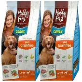 Hobby First 2x Hondenvoer Adult Graanvrij Eend 12 kg