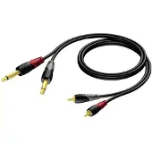Procab CLA631/3 Tulp Naar Jack Kabel