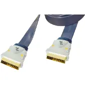 MaxTrack Premium 21-pins Scart kabel - plat - 5 meter