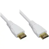 S-Impuls HDMI kabel - versie 1.4 (4K 30Hz) - CU koper aders / wit - 5 meter