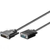 Goobay DVI-I/VGA kabel 2m, Volledig HD