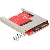 DeLOCK mSATA naar SATA adapter, incl. 2,5", Accessoires voor harde schijven
